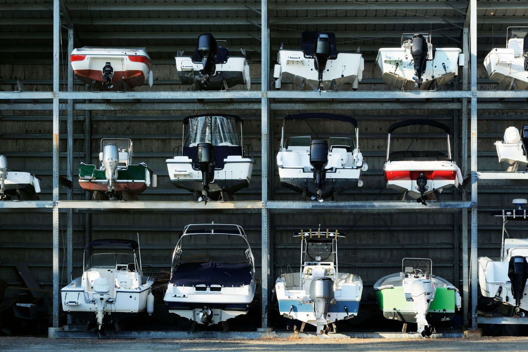 Boat Storage Variety Of Boats