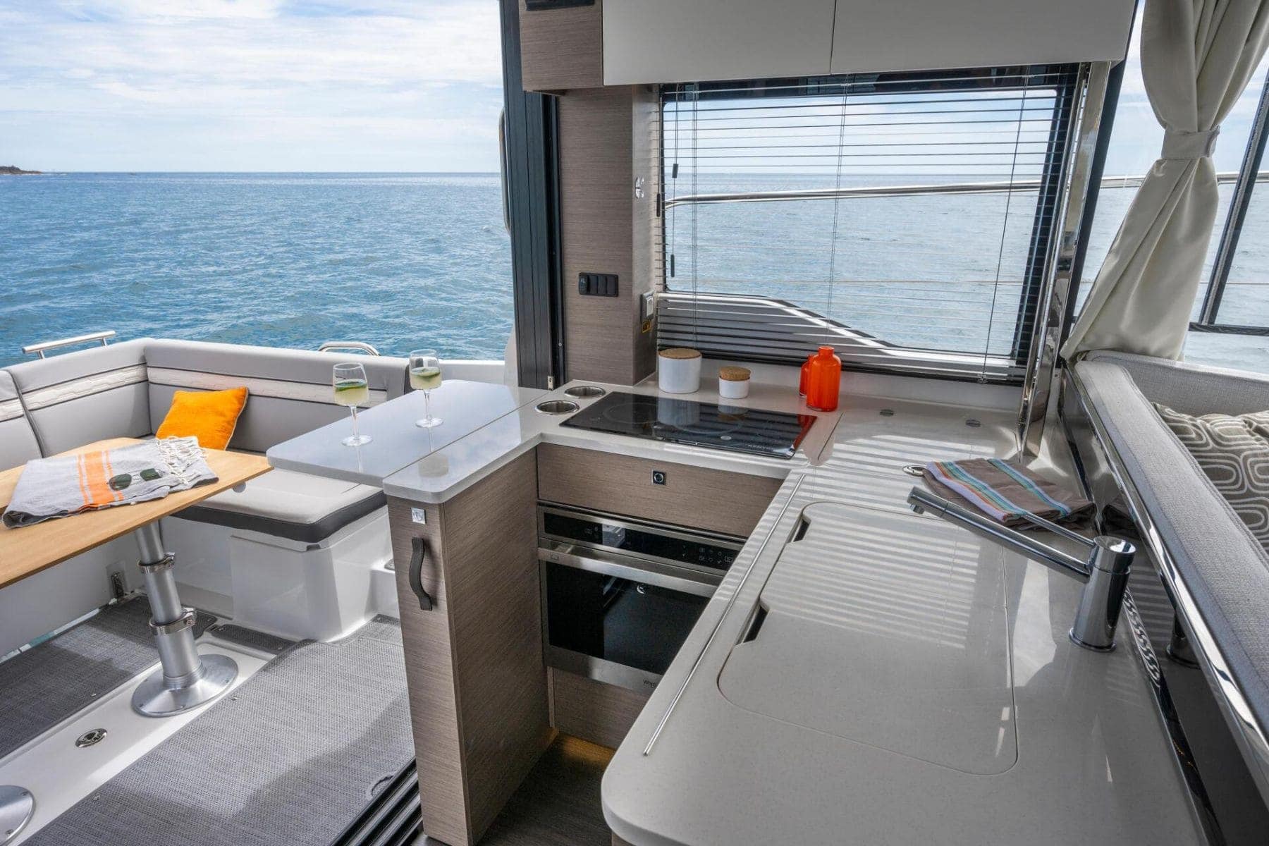 dining area of jeanneau merry fisher