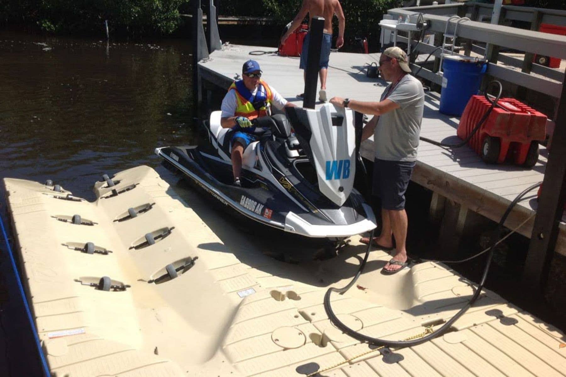 Jet Ski Floating Dock Guide Dock