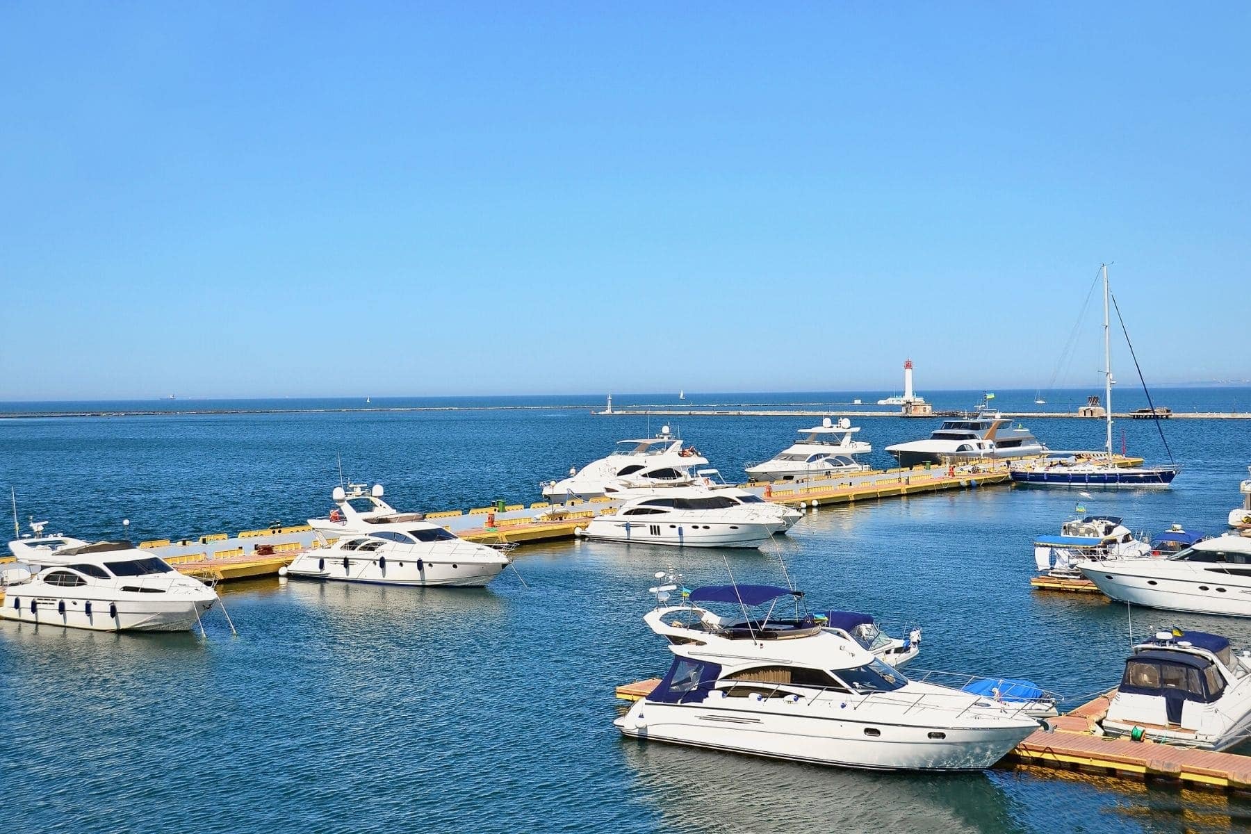 Motor Yachts Docked
