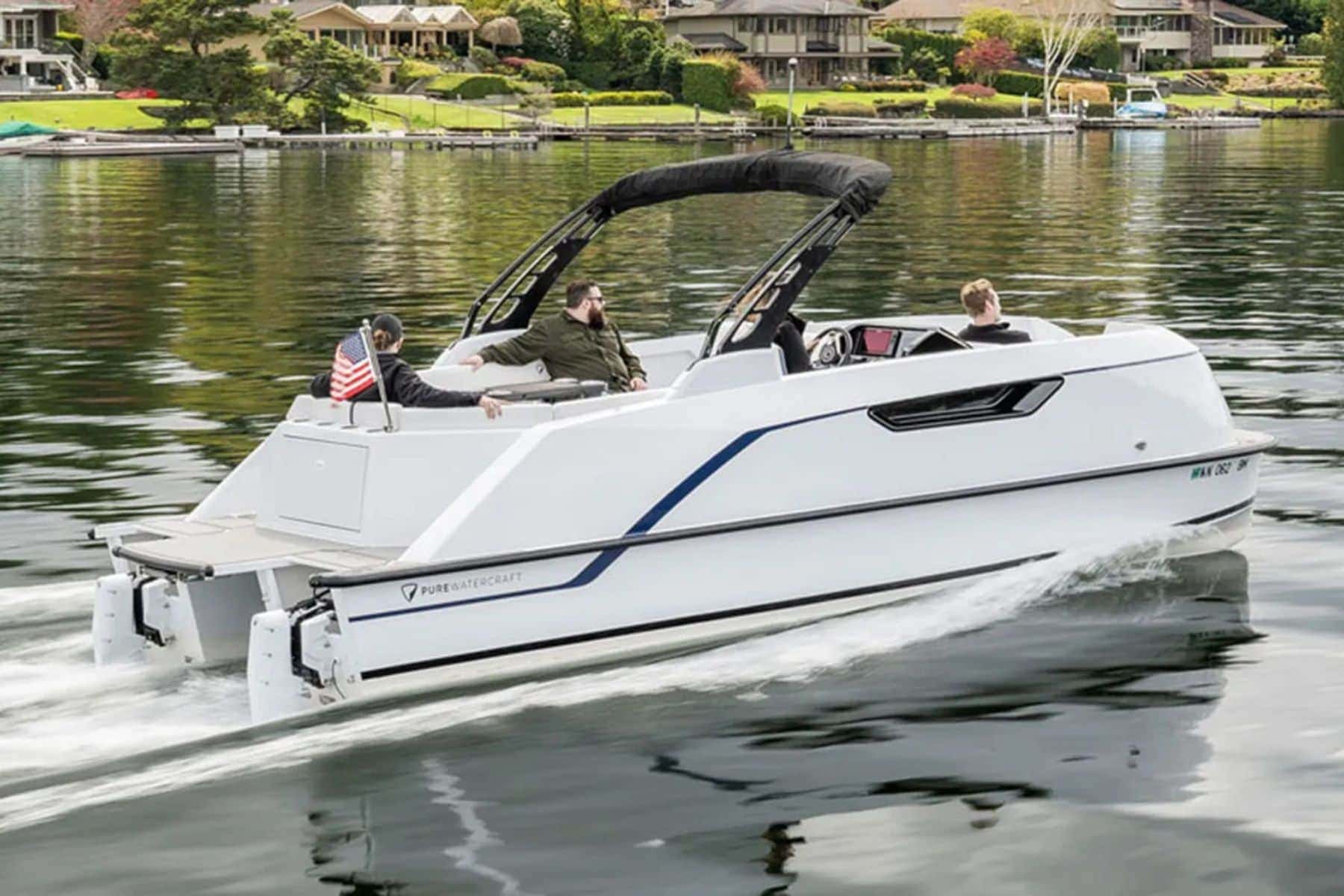 Pure Watercraft Electric Pontoon