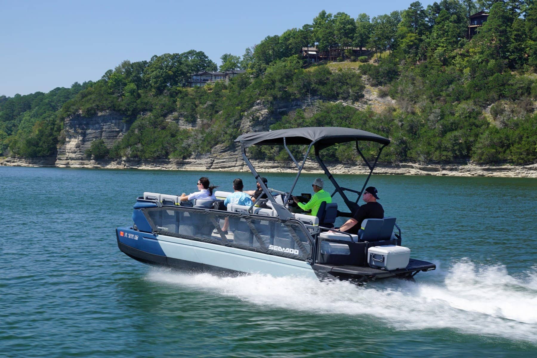 Sea Doo Switch Sport Sailing From Portside