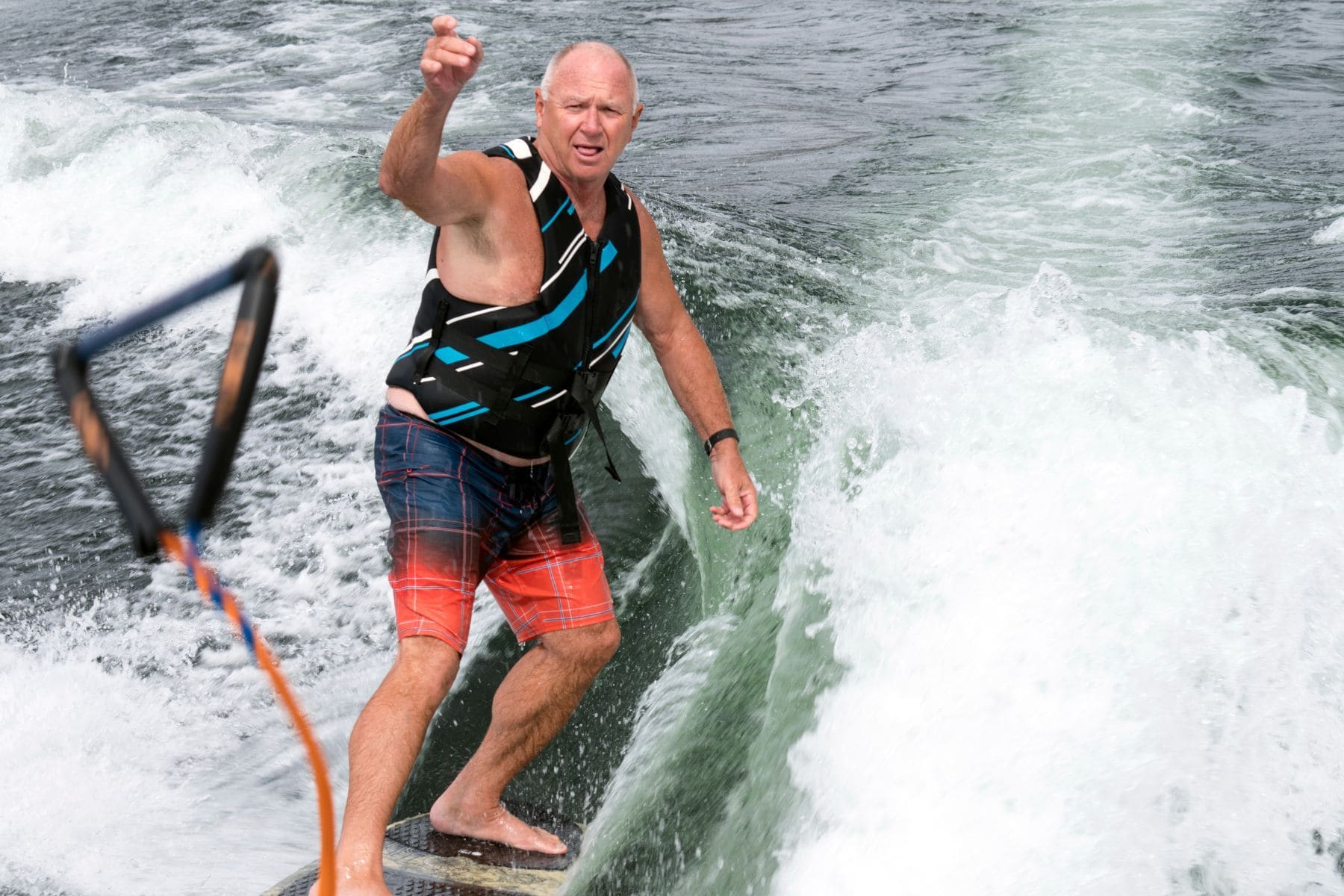 Skurfing Tossing The Tow Line