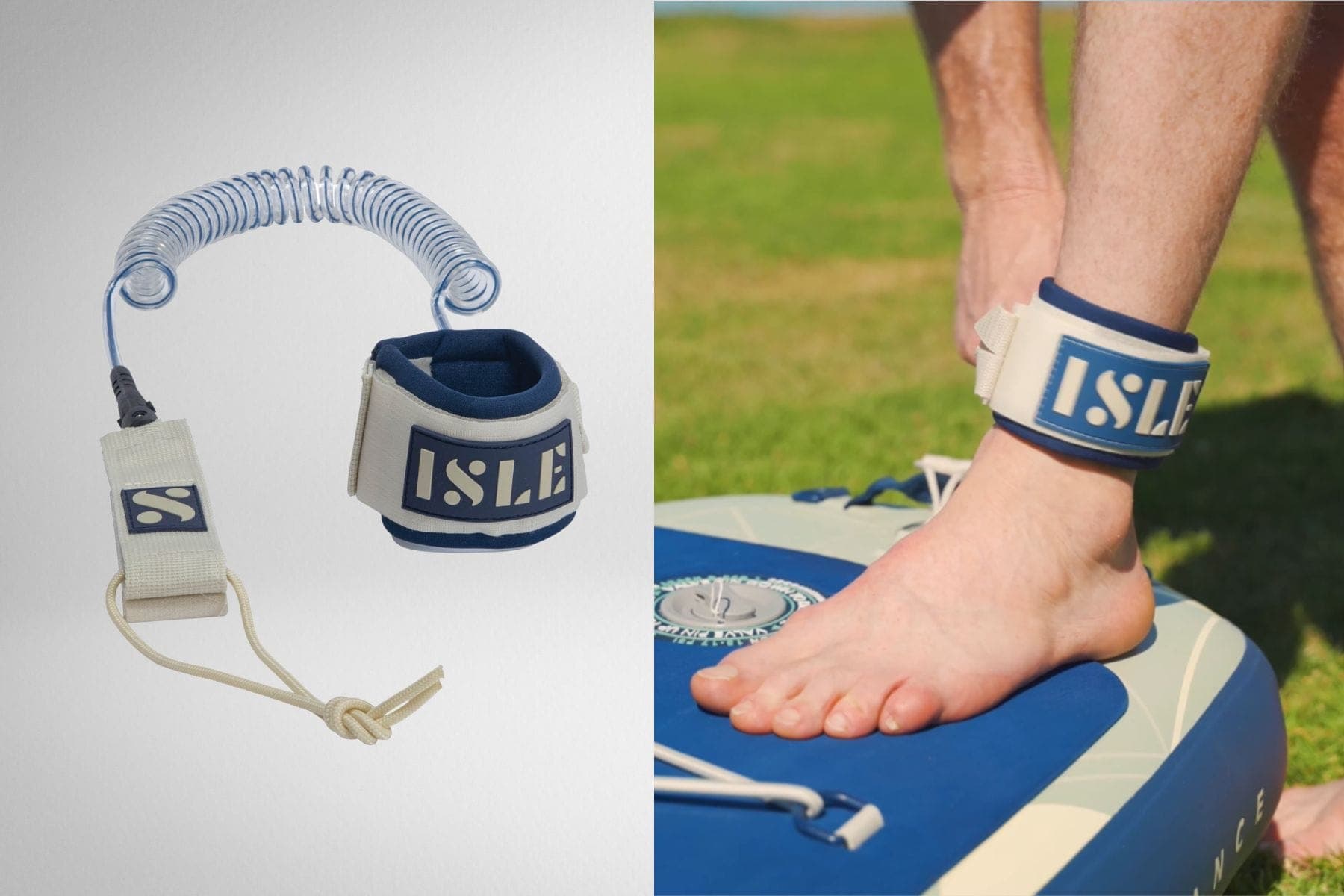 Isle Switch Leash Attached On Feet