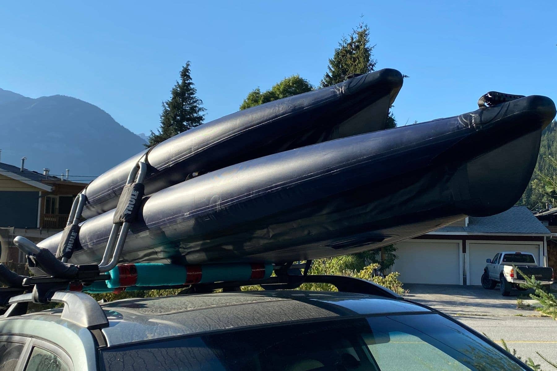Razor Kayaks R2 Ultra Tandem On Top Of Car