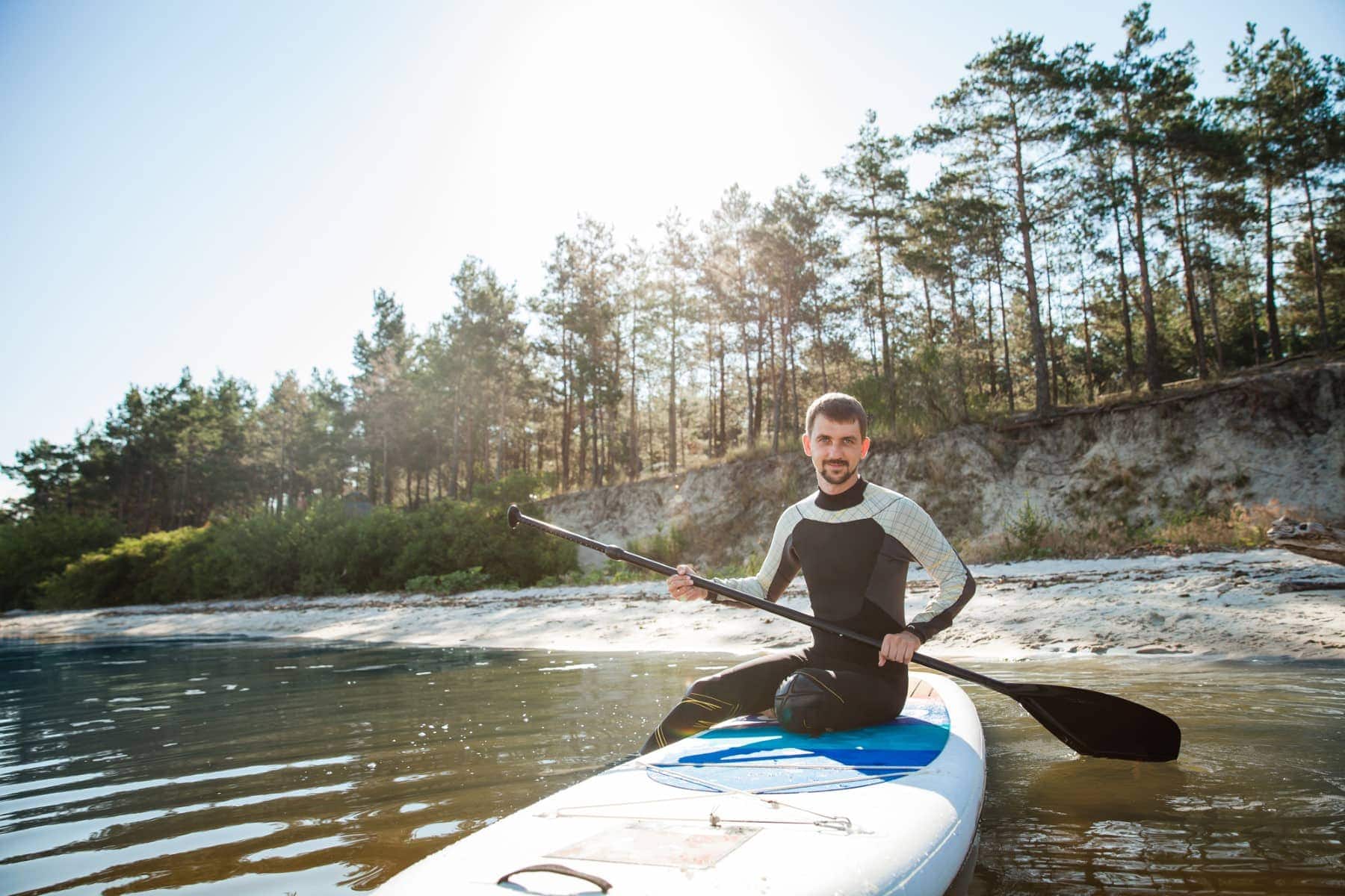 Renting Paddle Board Paddling With Wetsuit