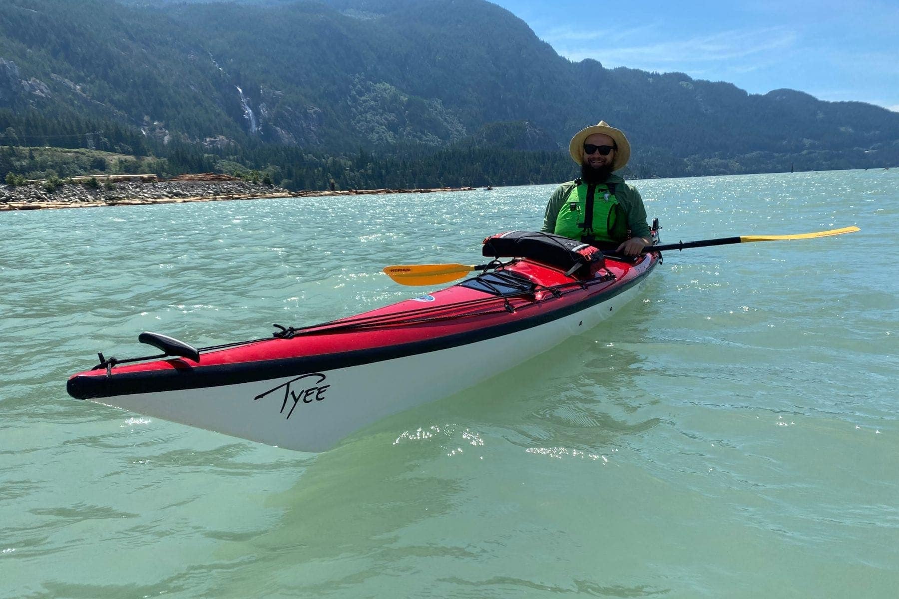 Sea Touring Kayaks Kayaker On Tyee Kayak