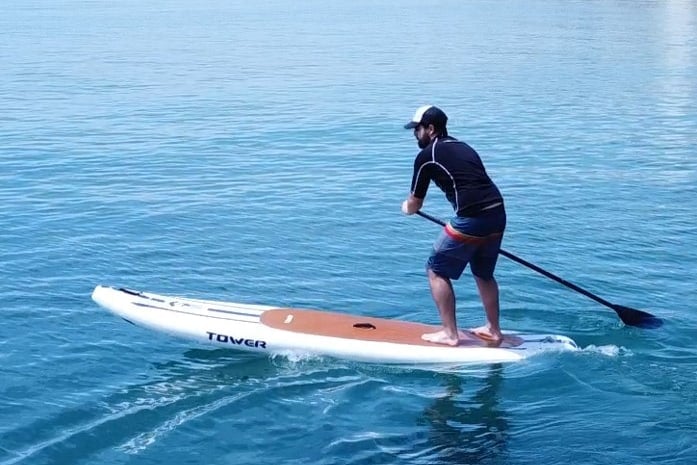 Tower Paddle Board Features On Water