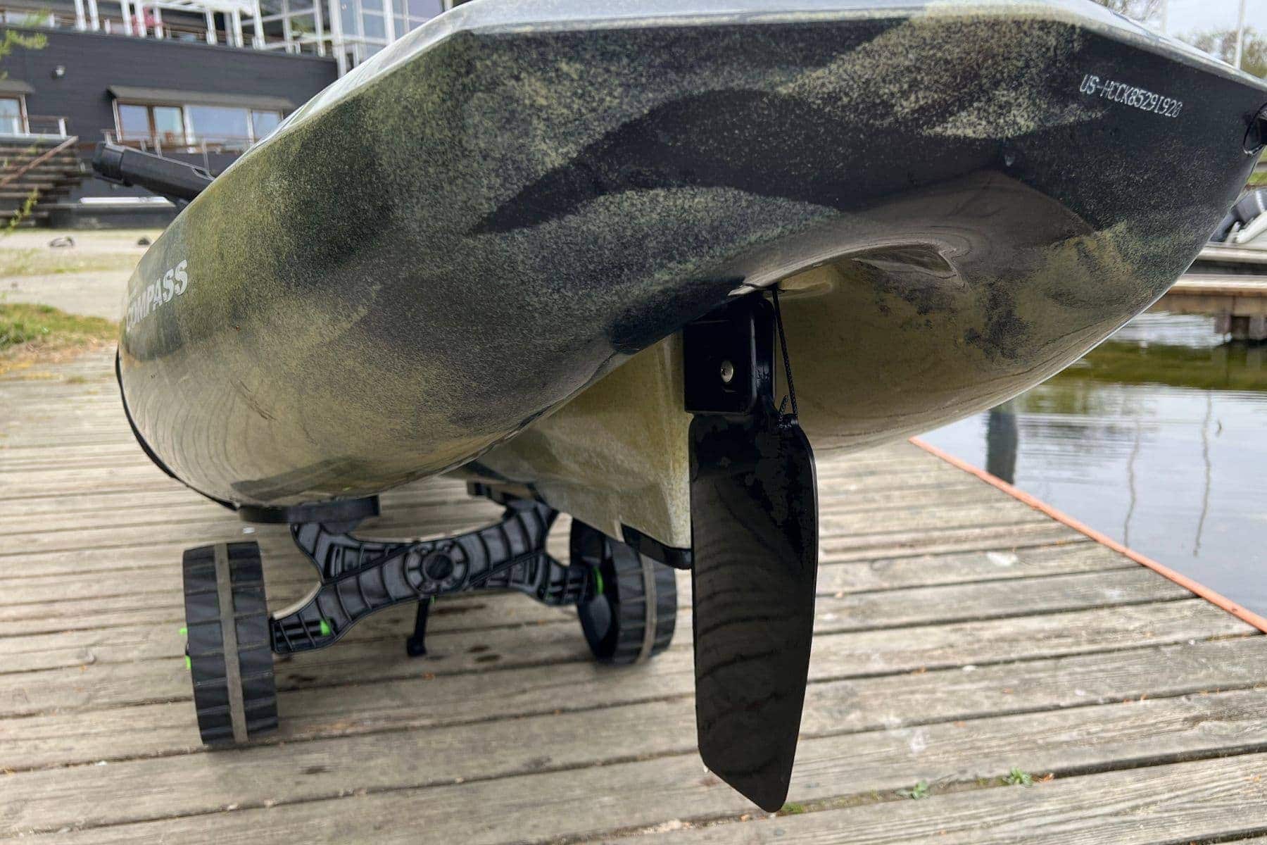 Wheelz Kayak Cart Sit On Top Trolley Scupper